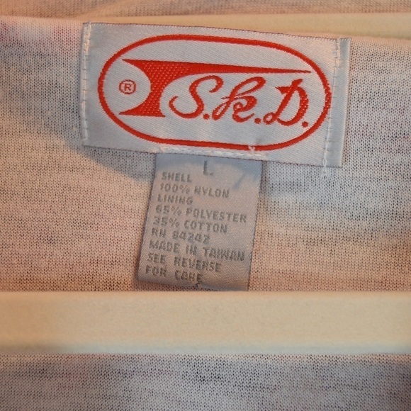 Vintage 80’s Large Spray Nylon Zip Bomber Style Windbreaker, Large - Picture 2 of 9